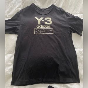 Y-3 Mens black tshirt Size S